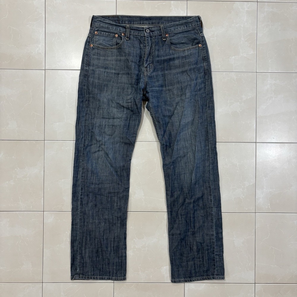 Levis Jeans Mens 32x34 Blue Denim 569 Loose Straight Baggy Y2K